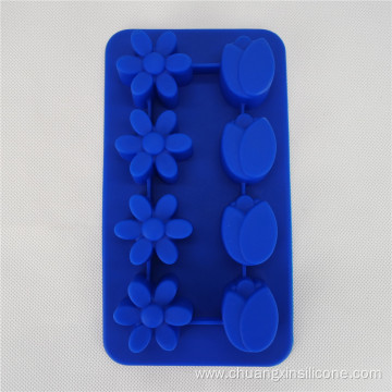 Silicone Ice tray- Tulip and daisy